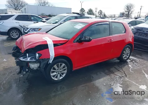 2015 Volkswagen Golf Tsi S 2-Door z USA, uszkodzony, nr VIN 3VW917AU4FM031608